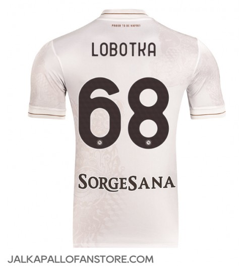 SSC Napoli Stanislav Lobotka #68 Vieraspaita 2025-26 Lyhythihainen SSC Napoli Stanislav Lobotka #68 Vieraspaita 2025-26 Lyhythihainen